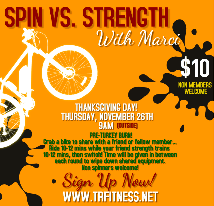 11/26 9AM SPIN VS. STRENGTH WITH MARCI