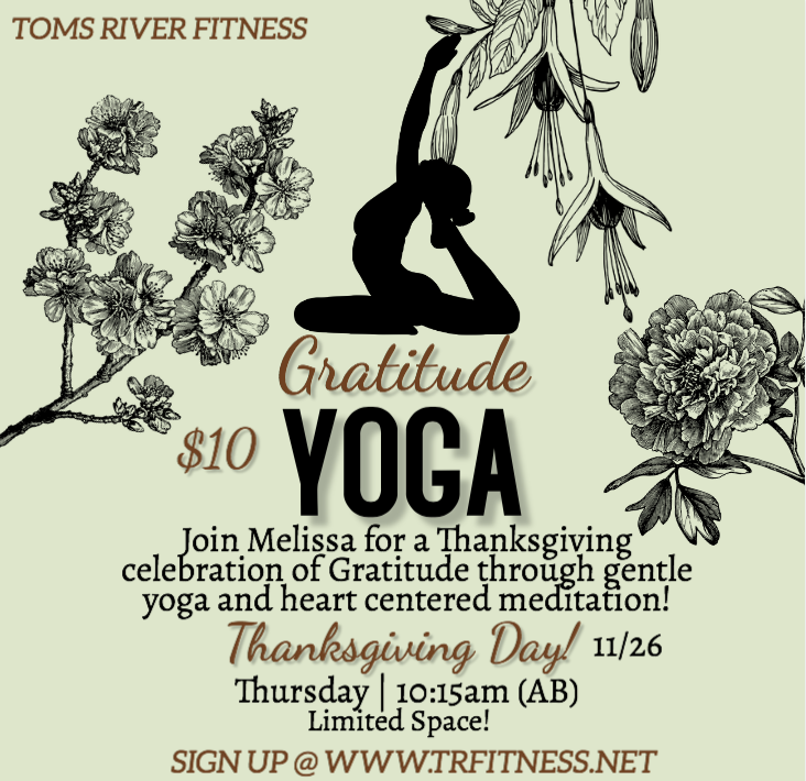 11/26 1015AM GRATITUDE YOGA WITH MELISSA