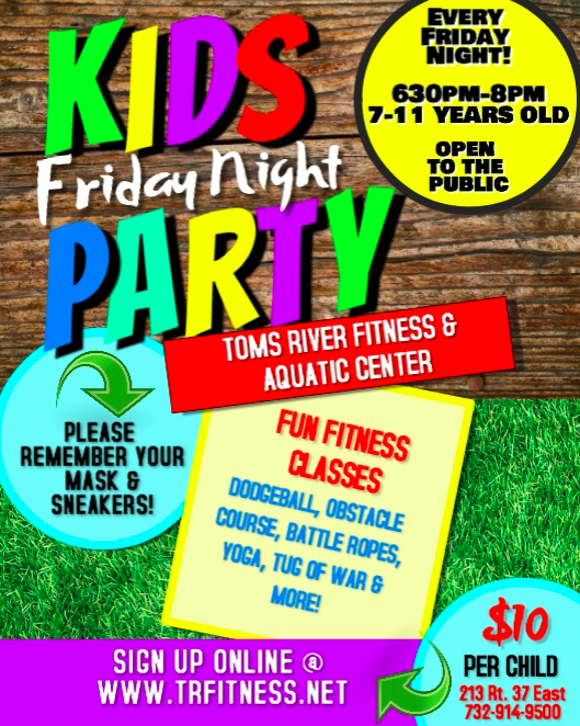*KIDS FRIDAY NIGHT PARTY - 3/12* - POOL IS BACK!