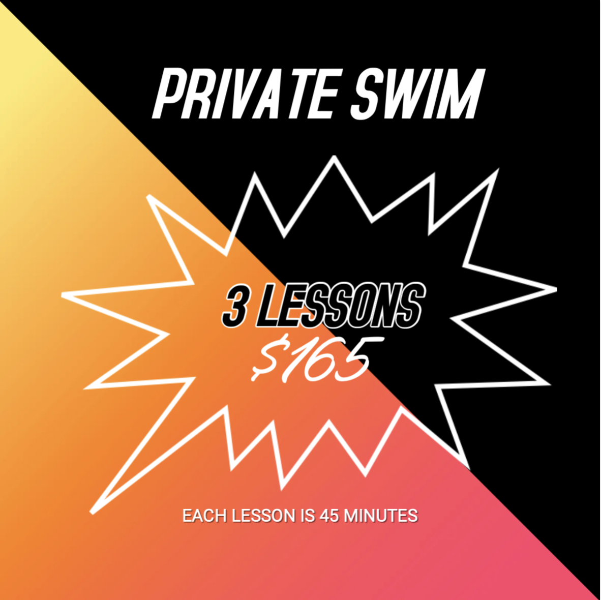 BLACK FRIDAY SWIM LESSONS (BF'25)