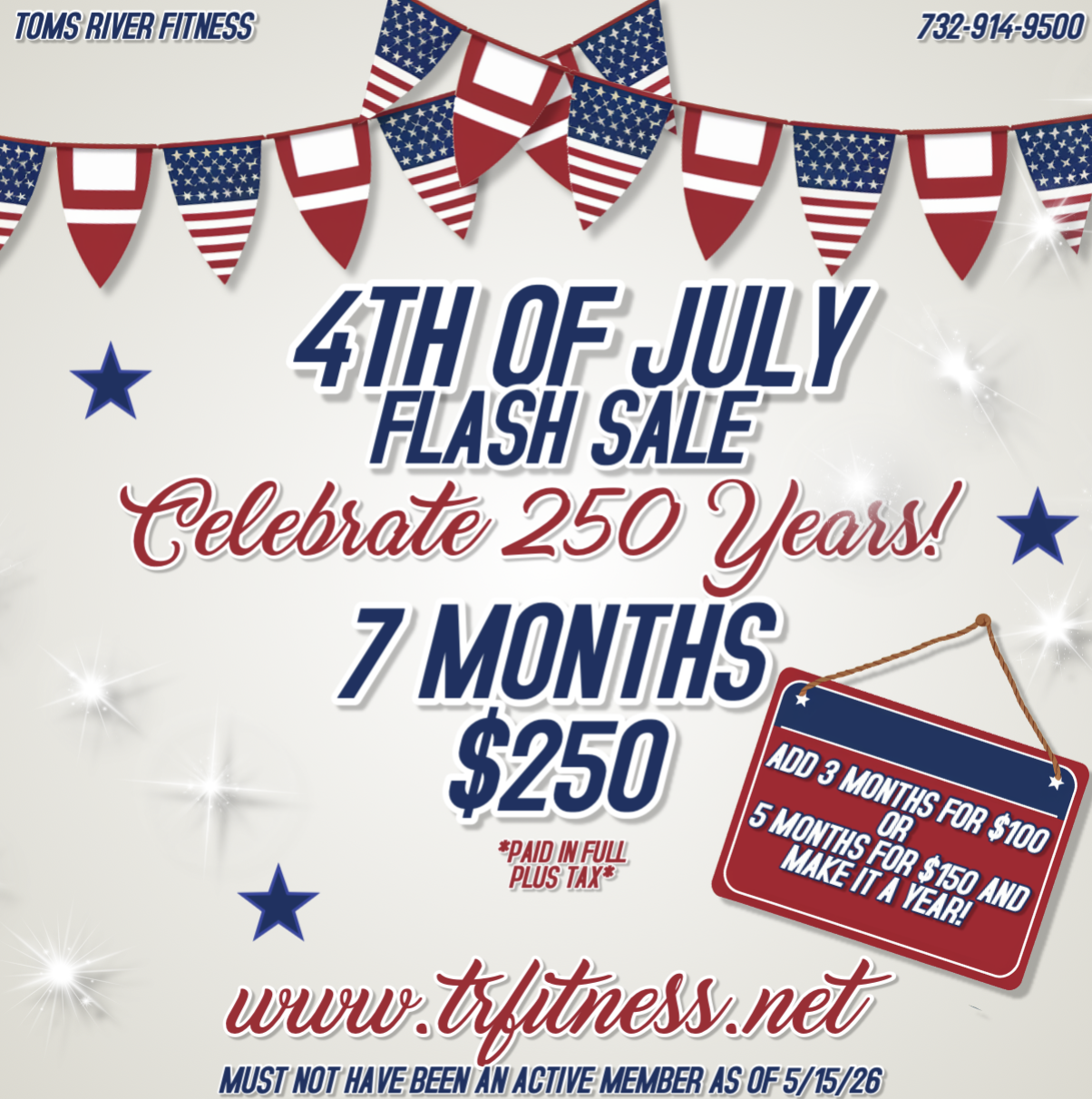 FLASH SALE - 250 YEARS! 